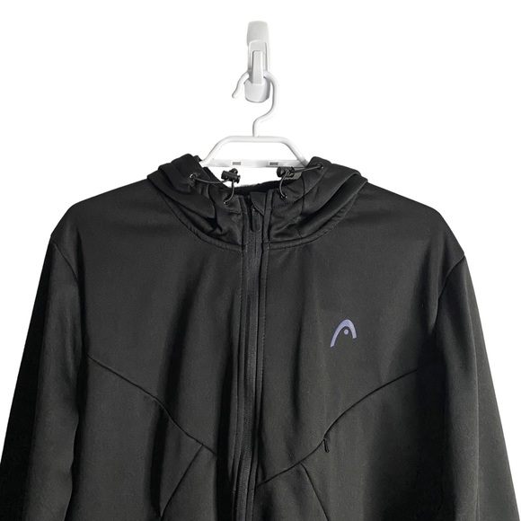 Head Men's Black Power Full Zip Athletic Hood Jacket - Picture 2 of 11